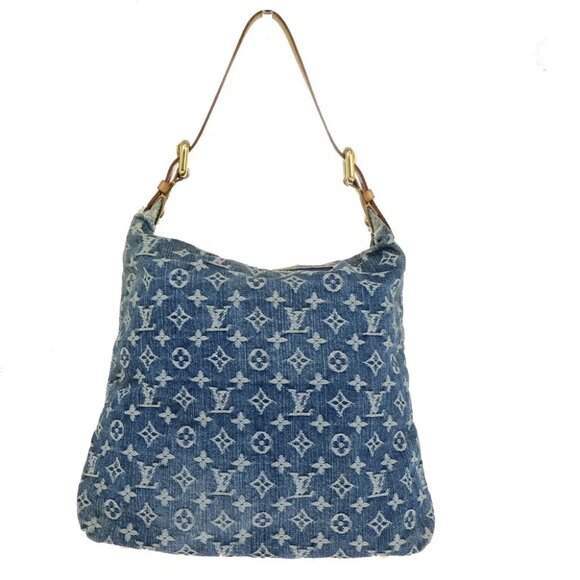 LOUIS VUITTON Buggy GM Shoulder Bag Monogram Denim Leather Blue M95048 25SJ587 - Picture 7 of 15